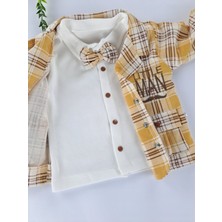 Bonboner Kids Erkek Bebek / Çocuk Ceket Body Pantolon Papyonlu Üçlü Takım