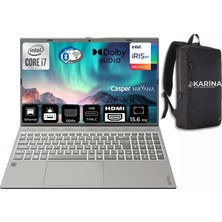 Casper Nirvana C550.1255-BV00X-09 Intel Core I7 1255U 32GB 500GB SSD Win 11 Pro 15.6" Taşınabilir Bilgisayar