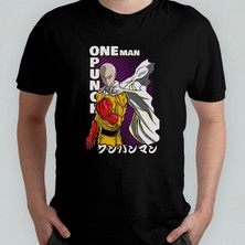 Pixxa One Punch Man %100 Pamuklu Bisiklet Yaka T-Shirt  1