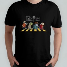 Pixxa The Masters - Roshi Yoda Dohko Iroh %100 Pamuklu Bisiklet Yaka T-Shirt
