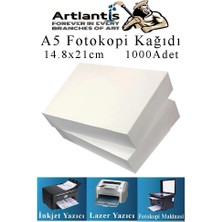 Fotokopi Kağıdı A5 80 gr 500 Lü 2 Paket  Fotokopi Kağıdı Lazer Inkjet ve Fotokopi Makineleri Için Uyumlu