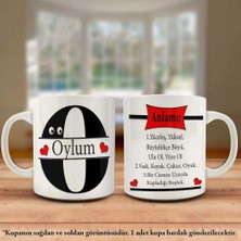Oylum İsmi ve Anlamı İsme Özel Tasarım Kupa Bardak - Arkadaş ve Sevdiklerinize Hediyelik