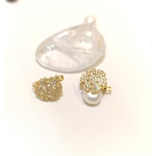 Kar Tanesi Küpe 14 Ayar Altın HD VİDEOLU