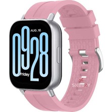 Sneezy Xiaomi Redmi Watch 5 Active/Redmi 5 Lite Uyumlu Novagt Metal Tokalı Yumuşak Silikon Kordon