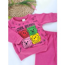 Bonboner Kids Kız Bebek / Çocuk Pijama Takımı Pembe Renk Baskılı