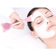 Etexy Silikon Yüz Temizleme Fırçası ve Maske Uygulama Spatulası