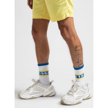 Arteziahn Since 1984 Blue - Yellow Sarı - Mavi Lifestyle & Spor Havlu Taban Organik Çorap