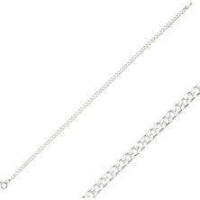 Zey Gümüş 3 mm Gurmet Zincir Bileklik 925 Ayar Gümüş