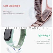 Tasopay Xiaomi Mi Band 6 Uyumlu Akıllı Saat Için Kordon Hasır Özel Örgü Tasarım Kopmayan Kırılmayan ve Terletmeyen Cord Kordon ( Kordon )