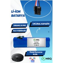 MRQ Dreame L10 Pro Robot Süpürge Bataryası (Orijinal Kapasite) 5200MAH Batarya