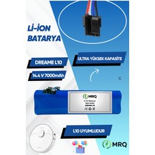 MRQ Dreame L10 Robot Süpürge Bataryası (Ultra Yüksek Kapasite) 7000MAH Batarya