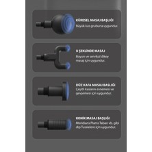 Fırsat Caddesi Profesyonel Şarjlı Masaj Tabancası 4 Başlıklı ve 6 Kademeli