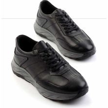 Bambi Siyah Napa Deri Erkek Casual Ayakkabı E01556020843