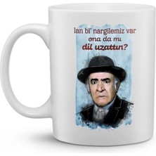 Yeşil Çam Klasikleri Baskılı Kupa Bardak ‘’ Lan Bi Nargilem Var Ona Da Mı Dil Uzattın?’’