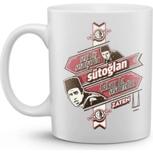 Yeşil Çam Klasikleri Baskılı Kupa Bardak ‘’seni Hiç Sevmiyorum Sütoğlan’’