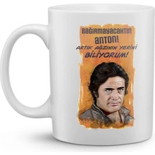 Yeşil Çam Klasikleri Baskılı Kupa Bardak ''bağırmayacaktın Anton''