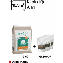 Isı ve Ses Yalıtımlı Sürülen Altın Mineral Taşlı Krem Duvar Kağıdı -V706-PLUS2-5KG-16,5M²