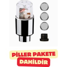 Hareket Sensörlü Yuvarlak Mavi Yeşil Sibop Işık LED Işıklı Bisiklet Araba Motor Tekerlek Lambası