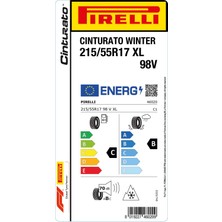 Pirelli 215/55 R17 98V Xl Cinturato Winter Oto Kış Lastiği ( Üretim Yılı: 2024 )