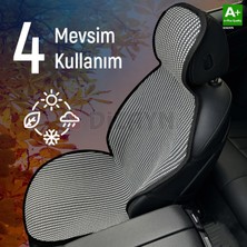 S-Dizayn Oto Koltuk Koruyucu Kılıf Çizgili Füme Beyaz Universal 2+1 Parça Ön Arka A+ Kalite