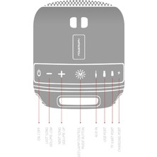 C4 Taşınabilir Bluetooth Hoparlör Ses Bombası Yüksek Ses Gücü ve LED Işık