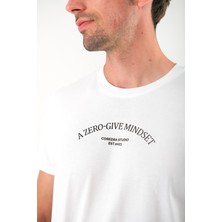 Coredra Zero Give Regular Fit T-Shirt Erkek - Beyaz