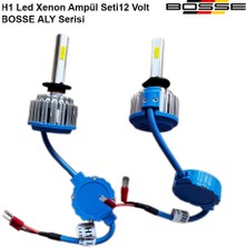 Bosse H1 Led Xenon Far Ampül Set Şimşek Etkili Bosse Aly Serisi 12 Volt