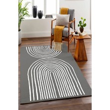 Smallpox Füme Dekoratif Halı Dikdörtgen Djt