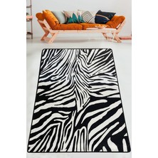 Chilai Home Zebra Dekoratif Halı Djt Yıkanabilir, Kaymaz Taban, Halı Modern 140 x 190