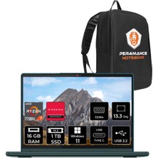 Lenovo Yoga 6 Amd Ryzen 7 7730U 16GB 1tb SSD 13.3" Fhd+ W11H Multi-Touch Taşınabilir Bilgisayar & Per4 Çanta 83B2008RTXP306