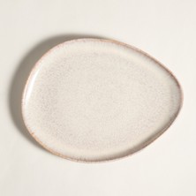 Fonte Stoneware Yemek Tabağı 31X24X3 cm Turuncu