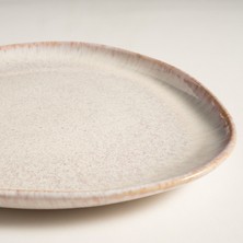 Fonte Stoneware Yemek Tabağı 31X24X3 cm Turuncu