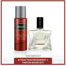 Brut Attraction Erkek Bakım Seti Parfüm Edt 100 ml, Deodorant 200 ml