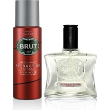 Brut Attraction Erkek Bakım Seti Parfüm Edt 100 ml, Deodorant 200 ml