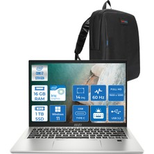 Msı Prestige 14 Evo I7-13700H Lpddr5 16GB 1tb SSD 14 Fhd+ Windows 11 Pro MSB13MWP01 + Zettaçanta