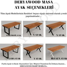 Deryawood Masif Ahşap Toplantı MASASI100CM-260 cm