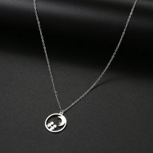 Gümüşcüm Ay Işığı Gümüş Kolye