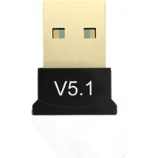 Thot Mini V5.1 USB Bluetooth Dongle 5.1 Bluetooth Adaptör [tak Çalıştır] Bluetooth Aparatı Çevirici Dönüştürücü