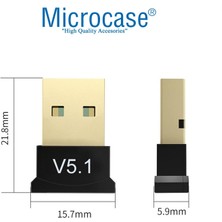 Thot Mini V5.1 USB Bluetooth Dongle 5.1 Bluetooth Adaptör [tak Çalıştır] Bluetooth Aparatı Çevirici Dönüştürücü