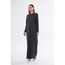 Fezzal Uzun Kollu Ribana Elbise