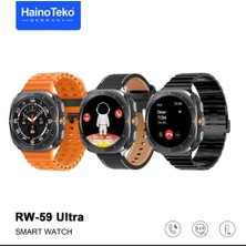 Haino Teko Yeni Rw 59 Watch Ultra Amoled Ekran 3 Kordon Akıllı Saat