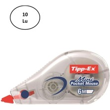 Yılter Ticaret Bic Tipp-Ex Mini Pocket Mouse Şerit Düzeltici 10'lu - YLT7327-6406