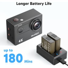 Akaso EK7000 4K30FPS 20MP Aksiyon Kamerası - 64GB Microsdxc Hafıza Kartı ile