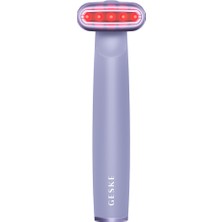 Geske Sıkılaştırıcı Yüz Bakım Cihazı (Kırmızı Led Terapili Titreşimli ve Döner Başlıklı)  Skin Firming Wand