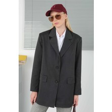 HE-QA Klasik Blazer Ceket Antrasit