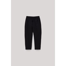 Nebbati Bg Store Erkek Çocuk Siyah Pantolon Normal Kalıp Yumuşak Pamuklu Kumaş ile Günlük Kullanım İçin