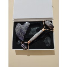 Msarty Ametis Gua Sha Roller Yüz Masaj Aleti ve Yüz Masaj Taşı