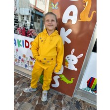 8-14 Yaş 3 Iplik Kız Çocuk Eşofman Takımı