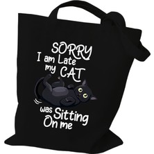 Museum Kadın Tote Bu Güzel Ben Ince Baskı Kanvas Karikatür Harajuku Kedi Kadın Işe Gidiş Dönüş Tote Çanta (Yurt Dışından)