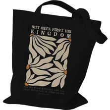 Museum Omuz Kır Çiçeği Kanvas Tote Kadın Için Papatya Gül Lavanta Öğrenci Botanik Tarzı Kadın Tote Çanta (Yurt Dışından)